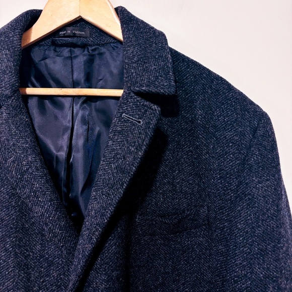 CALVIN KLEIN Grey wool coat - Picture 4 of 7